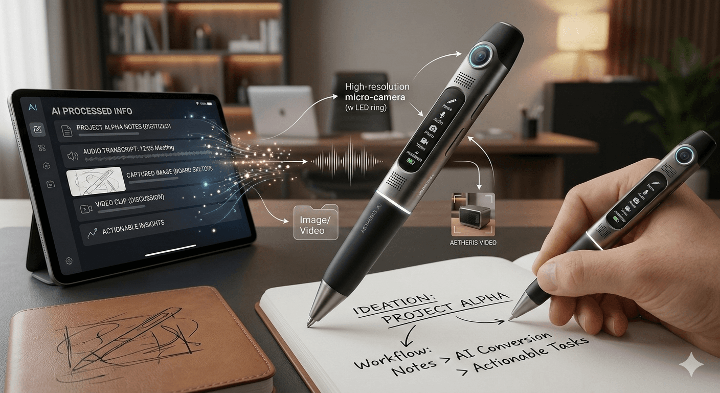 Imara AI Pen writing and capture workflow